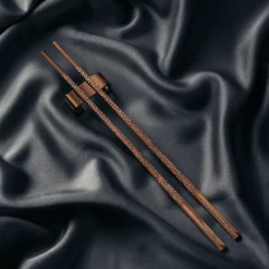 Vargen & Thor Palillos Para Comer<4 Palillos Kito Chopsticks, Cobre Color dorado