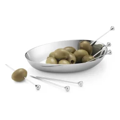 Georg Jensen 6 Palitos de cóctel Sky, acero inoxidable Plateado Outlet