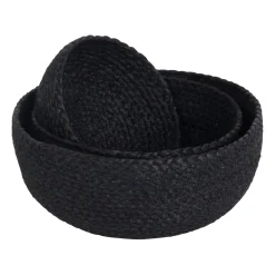 Dixie Paneras De Mesa<3 Paneras Flätad, Negro