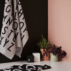 Design Letters 2 Paños de cocina 40x60 cm, Negro Sale