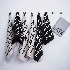 Design Letters 2 Paños de cocina 40x60 cm, Negro Sale