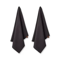 Humdakin Paños De Cocina|Paños De Cocina<2 Paños de cocina ecológico 45x70 cm, Coal Negro