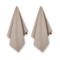 Humdakin Paños De Cocina|Paños De Cocina<2 Paños de cocina ecológico 45x70 cm, Light stone Beige