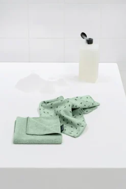 Brabantia Bayetas Y Cepillos Limpiavajilla<2 Paños limpiaplatos de microfibra , Jade green Verde