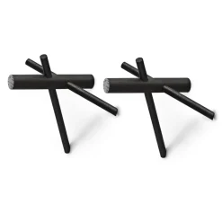 Normann Copenhagen Percheros De Ropa Y Perchas|Percheros De Ropa Y Perchas<2 percheros Sticks, set de 2, Negro