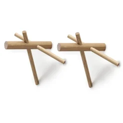 Normann Copenhagen 2 percheros Sticks, set de 2, natural Marrón Clearance