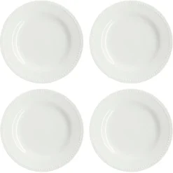 Scandi Living 4 Platillos Dots 22 cm, crema Blanco Online