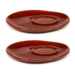Serax Platos Para Tazas<2 Platillos para taza expreso La Mère Ø11 cm, Venetian red Rojo