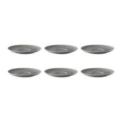 Seltmann Weiden 6 Platos de café Terra Ø16,1 cm, Pearl Grey Gris Clearance