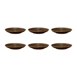 Seltmann Weiden 6 Platos de café Terra Ø12 cm, Earth Brown Marrón Clearance