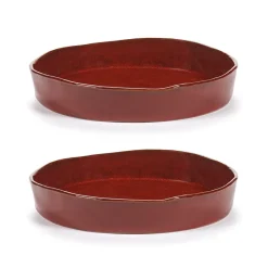 Serax 2 Platos hondos La Mère Ø20 cm, Venetian red Rojo Hot