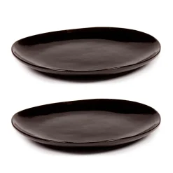 Serax 2 Platos La Mère M Ø20 cm, Dark brown Marrón Hot