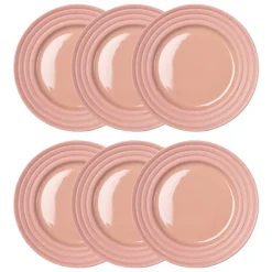 NJRD Platos Pequeños<6 Platos Lines Ø21 cm, Rosa