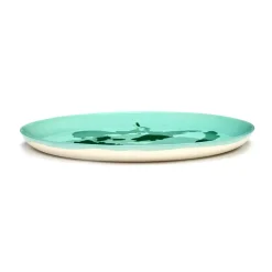 Serax Platos Llanos<2 Platos Ottolenghi Feast L Ø26,5 cm, Azure-pepper green Azul