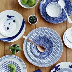 Royal Doulton Juegos De Vajilla<6 Platos Pacific, azul, 16 cm AzulBlanco