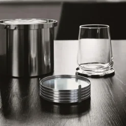 Stelton Posavasos<6 Posavasos AJ, rostfritt stål Plateado