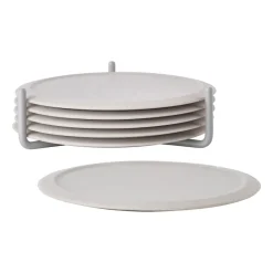 Zone Denmark 6 Posavasos con soporte Singles, Warm grey Gris Hot