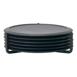 Zone Denmark Posavasos<6 Posavasos con soporte Singles, Black Negro