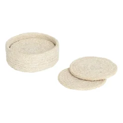 Dixie 6 Posavasos Ella Ø10,5 cm, Pure white Blanco Outlet