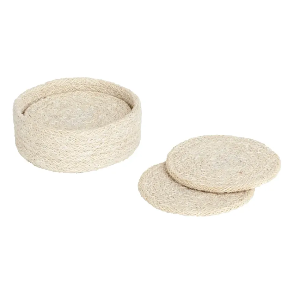 Dixie 6 Posavasos Ella Ø10,5 cm, Pure white Blanco Outlet