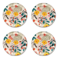 Åry Home 4 Posavasos Flower Ø11 cm, Pink Multi Discount