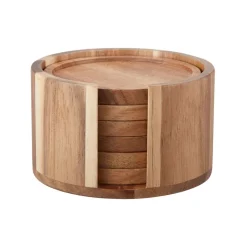 Dorre Posavasos<6 Posavasos Gota Ø10 cm, acacia BeigeMarrón