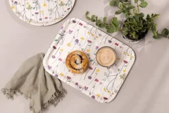 Åry Home Posavasos<4 Posavasos Herbarium Ø11 cm, Off-white Multi