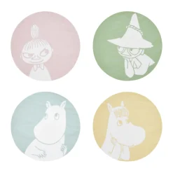 Muurla Posavasos<4 Posavasos Moomin Ø10 cm, Moomin characters Multi