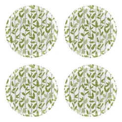 Åry Home Posavasos<4 Posavasos Mougli Green Ø11 cm, Green-white VerdeBlanco