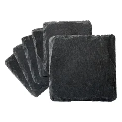 Dorre Posavasos<6 Posavasos Skiffer, Negro