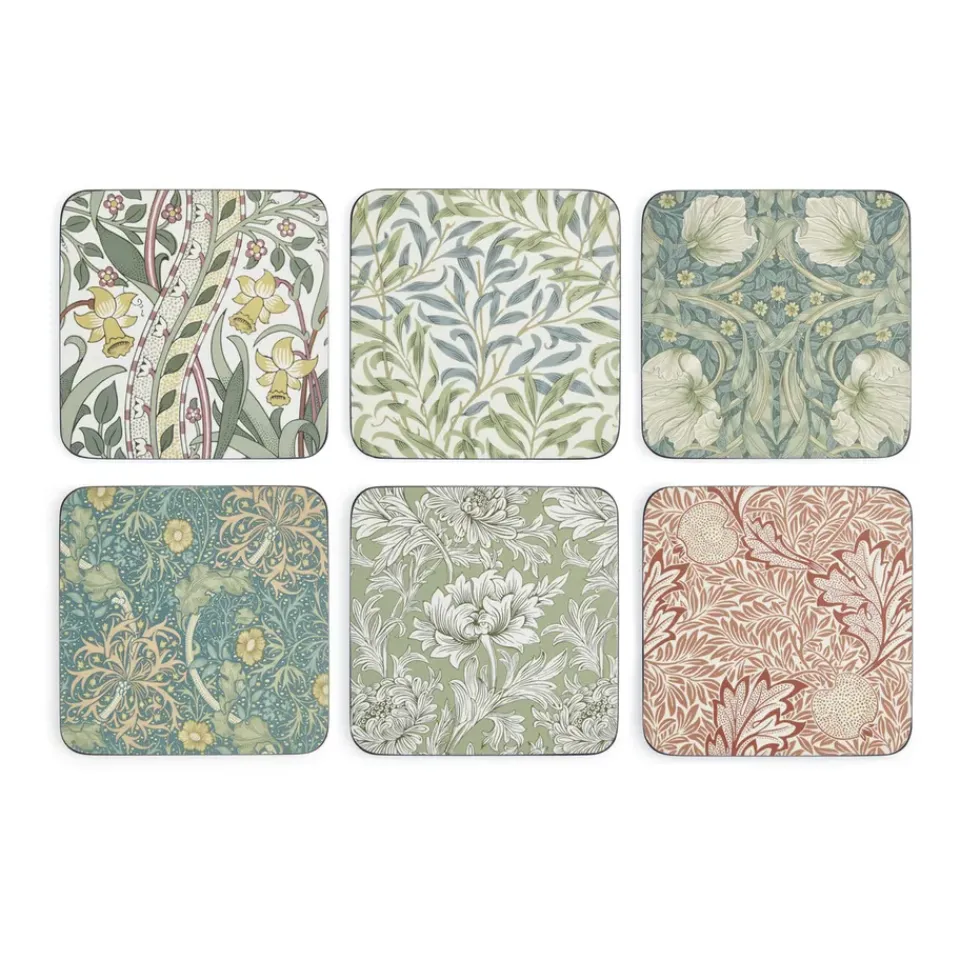 Pimpernel 6 Posavasos William Morris, Mix & match Multi New