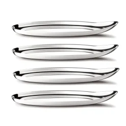 Georg Jensen Posavasos<4 Posavasos Wine, Ø 9,6 cm GrisPlateado
