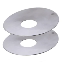 ERNST Accesorios Para Candelabros<2 Protectores de velas Ø8,3 cm, metal cepillado Plateado