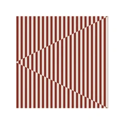 Cooee Design 20 Servilletas Broken Lines 33x33 cm, Berry-white RojoBlanco Clearance
