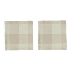 OYOY 2 Servilletas Chess 2-pack, Clay Beige