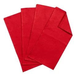 Scandi Living 4 Servilletas Clean 45 x 45 cm, Red Rojo Clearance