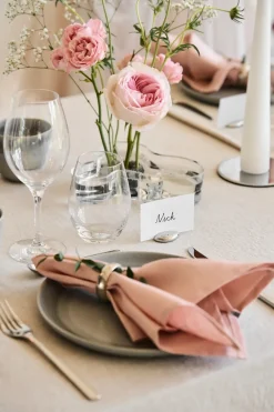 Scandi Living Servilletas De Tela|Servilletas De Tela<4 Servilletas Clean 45 x 45 cm, dusty rose Rosa
