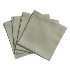 Scandi Living 4 Servilletas Clean 45 x 45 cm, dusty green Verde New