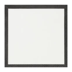 Iittala 20 Servilletas de papel Play 33x33 cm, Ecru-Negro BlancoNegro Sale