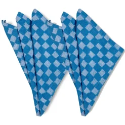 Byon 2 Servilletas de tela Checki, Azul Best