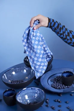 Byon 2 Servilletas de tela Checki, Azul Best