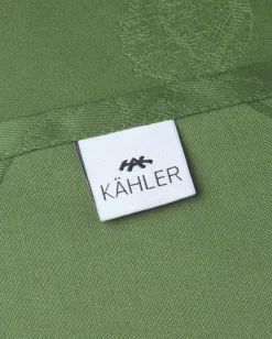 Kähler 4 Servilletas de tela Hammershøi Poppy 45x45 cm, Verde