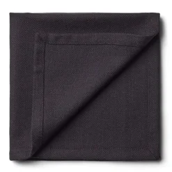 Humdakin 2 Servilletas de tela 40x40 cm, Coal Negro Outlet