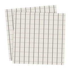 ERNST Servilletas De Papel<20 Servilletas cuadros grandes 33x33 cm, Beige-azul BeigeAzul