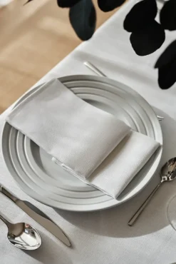 NJRD 4 Servilletas Metric 47x47 cm, Blanco Hot