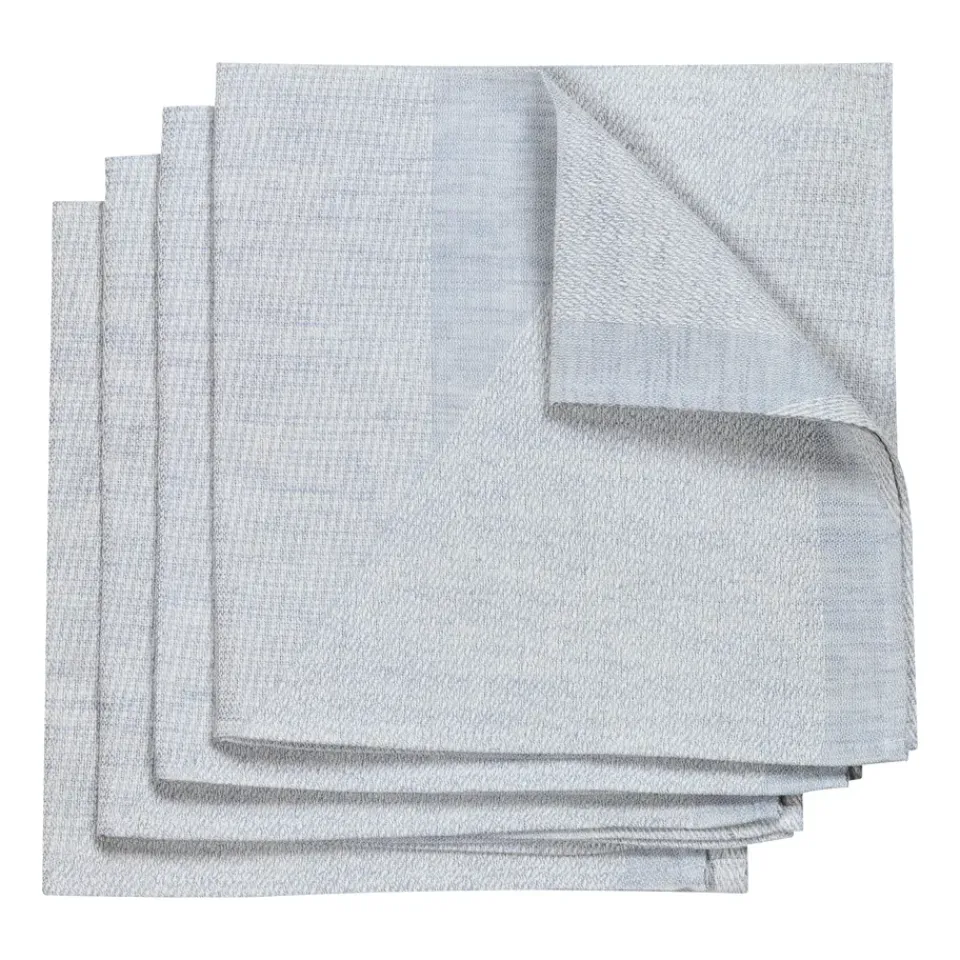 NJRD 4 Servilletas Metric 47x47 cm, azul-blanco AzulBlanco Sale