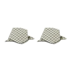 Boel & Jan Servilletas De Tela|Servilletas De Tela<2 Servilletas Noor 40x40 cm, Negro-offwhite NegroBeige