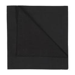 Linum 4 Servilletas Robert, Negro Outlet
