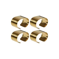 Aida Servilleteros Y Anillos Para Servilletas<4 Servilleteros Raw, Gold Color dorado
