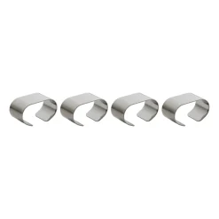 Aida 4 Servilleteros Raw, Stainless steel Plateado Outlet